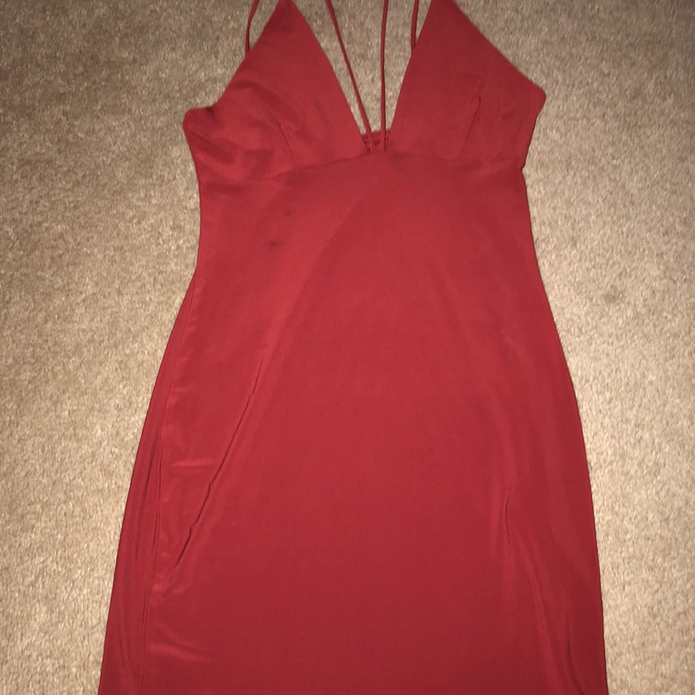 Red mini bodycon dress FOREVER21